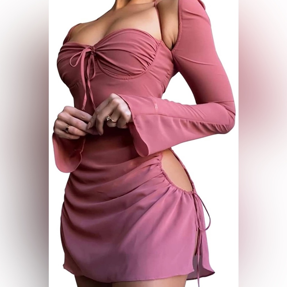 Pink Cutout Dress